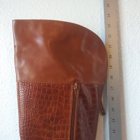Journee collection women's size 9 brown over the knee boots - Picture 11 of 13